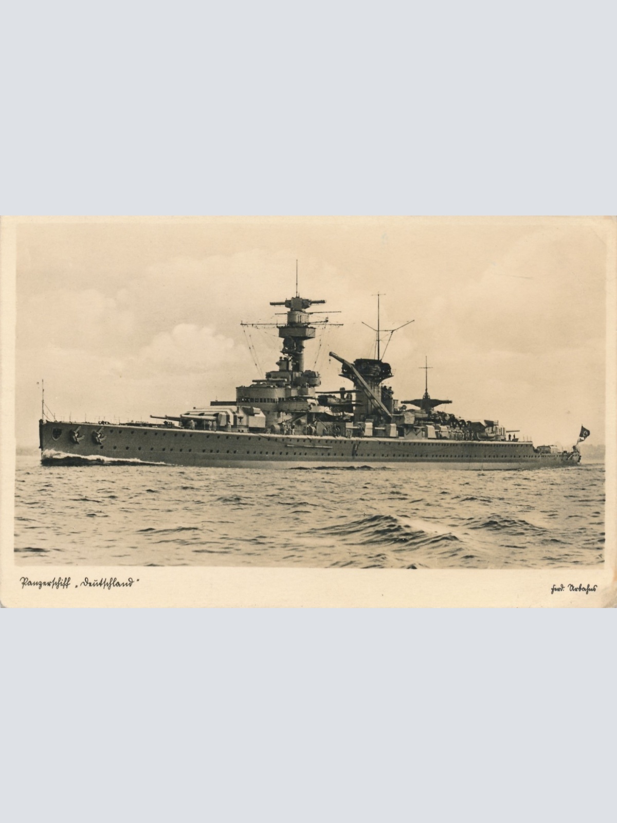 AK Panzerschiff Deutschland Schiffe Boote, Ansichtskarte (17059)