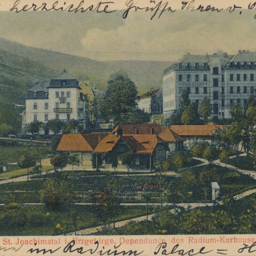 AK aus St. Joachimstal Radium Kurhaus Tschechoslowakei Ansichtskarte (17039)