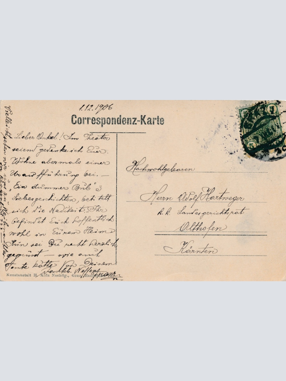 AK aus Graz Stadttheater Steiermark Ansichtskarte (17167)