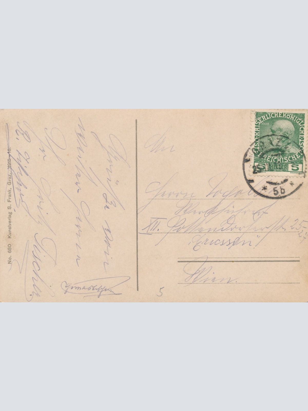 AK aus Graz mit Mädchen und Bub Ansichtskarte (17227)