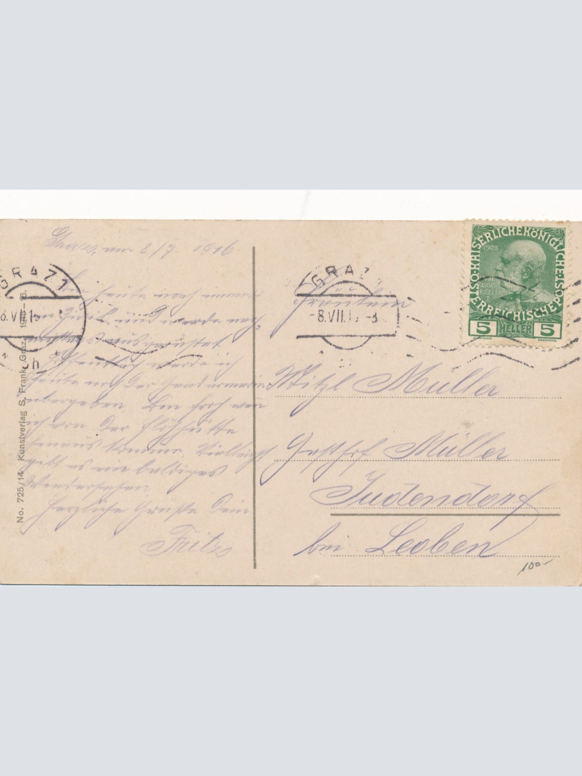 AK aus Graz Steiermark Ansichtskarte (17238)