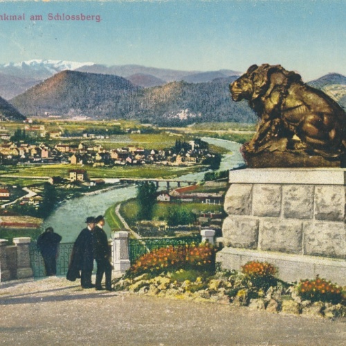 AK aus Graz Hacker Denkmal am Schlossberg Steiermark Ansichtskarte (17280)