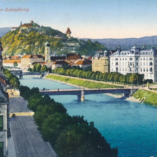 AK aus Graz Mur Schloßburg Steiermark Ansichtskarte (17285)