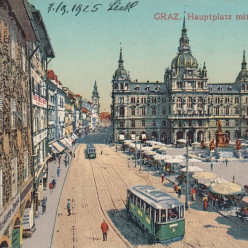 AK aus Graz Hauptplatz Steiermark Ansichtskarte (17287)