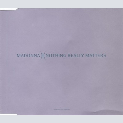 CD, Single, Promo Madonna - Nothing Really Matters