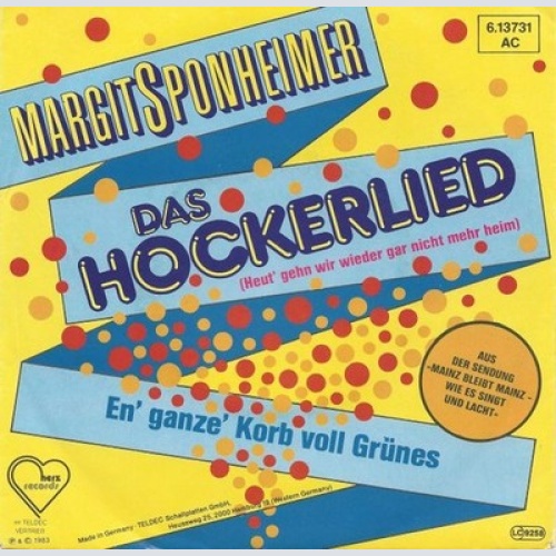 7", Single Margit Sponheimer - Das Hockerlied