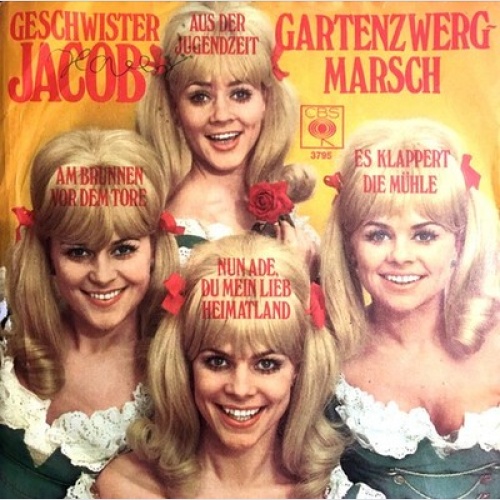 7", Single Die Jacob Sisters - Es Klappert Die Mühle - Nun Ade, Du Mein Heima...