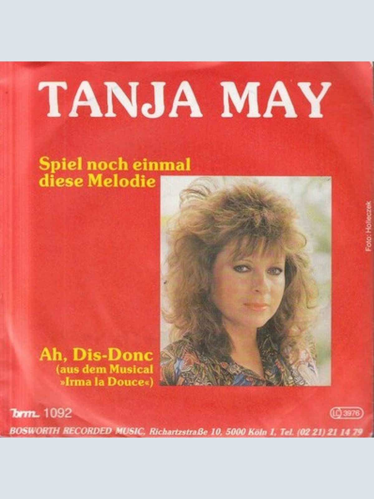 7", Single Tanja May - Spiel Noch Einmal Diese Melodie / Ah, Dis-Donc