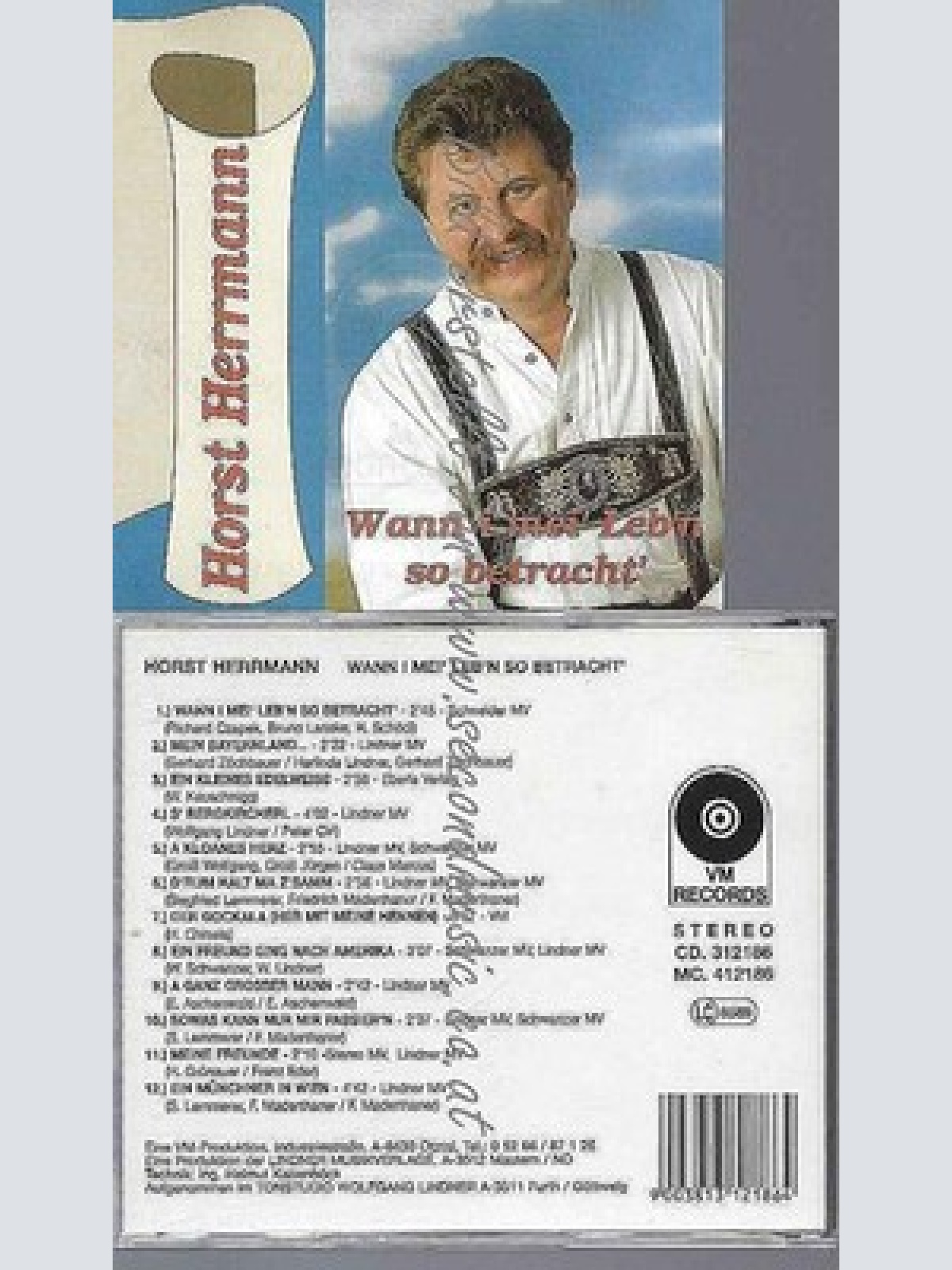 CD-- Hosrt Herrmann ---Wann i mei Leb'n so betracht / Vm Records