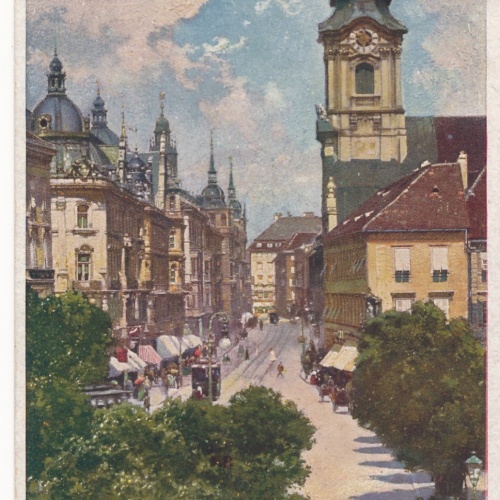 AK aus Graz Herrengasse Steiermark Ansichtskarte (17319)