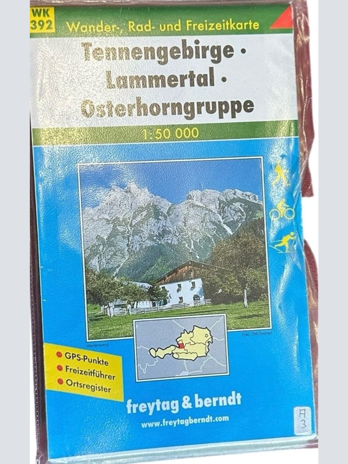 Tennengebirge - Lammertal - Osterhorngruppe, Wanderkarte 1:50.000 (freytag & ber