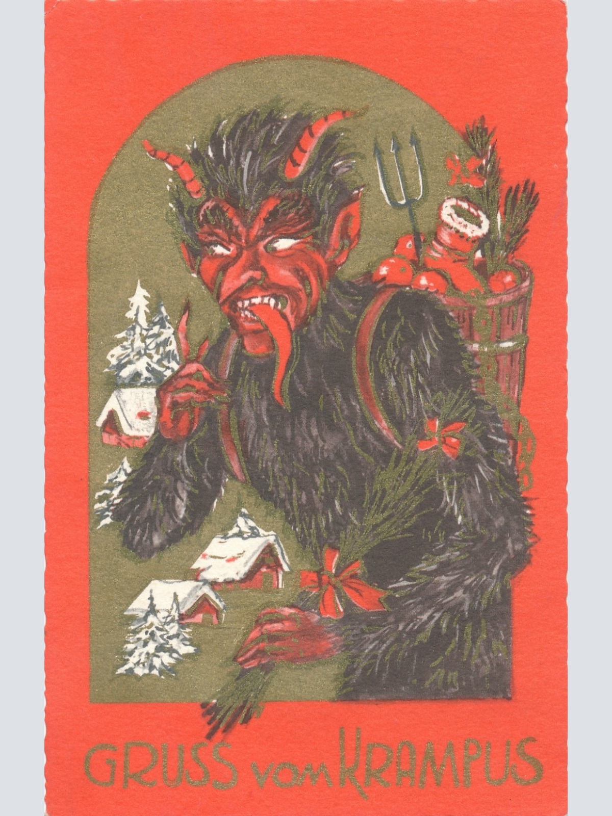 AK gruß vom Krampus Ansichtskarte (17338)