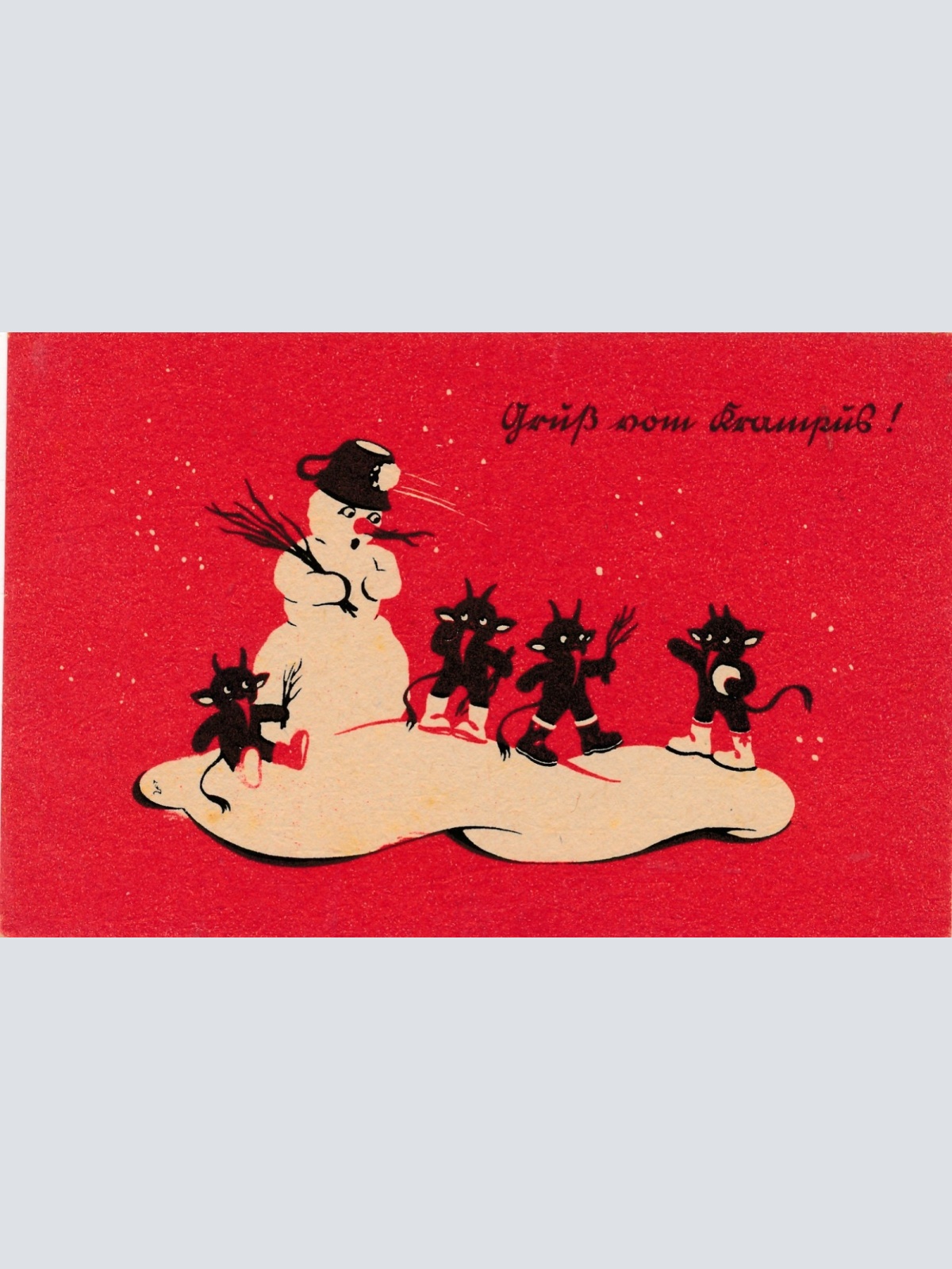 AK gruß vom Krampus Ansichtskarte (17344)