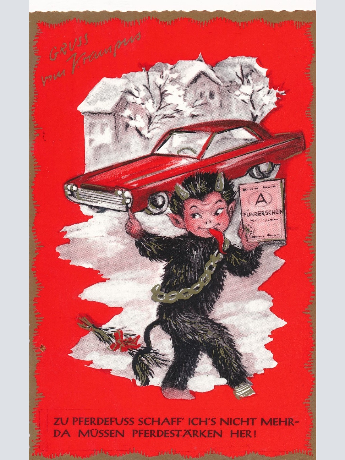 AK gruß vom Krampus Ansichtskarte (17346)