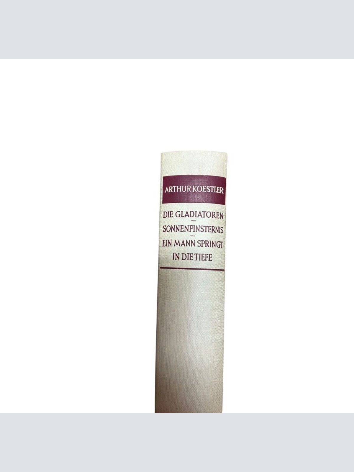 Die Gladiatoren. Sonnenfinsternis, Ein Mann springt in die Tiefe. Drei Roman Koe