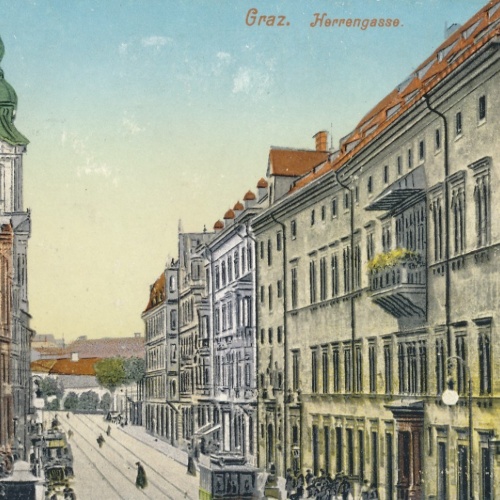 AK aus Graz Herrengasse Steiermark Ansichtskarte (18002)