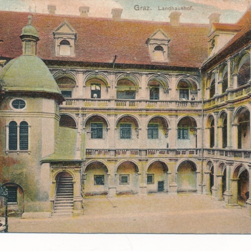 AK aus Graz Landhaushof Steiermark Ansichtskarte (18010)