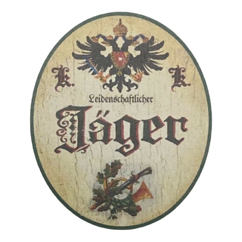 Kuk nostalgie holz schild  leidenschaftlicher jäger jagd