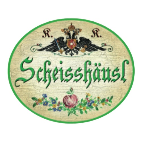 Kuk nostalgie holz schild scheisshäusl toilette wc