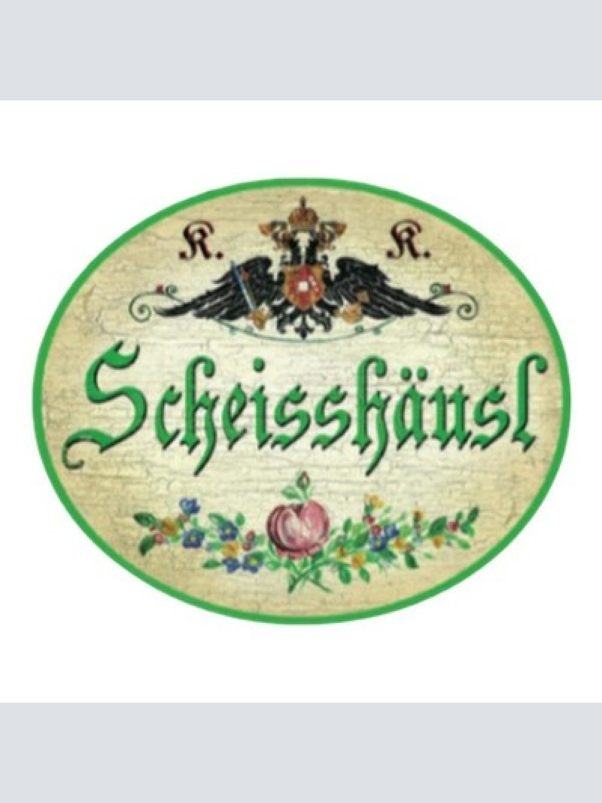 Kuk nostalgie holz schild scheisshäusl toilette wc