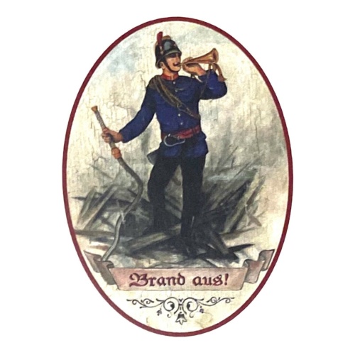 Kuk nostalgie holz schild brand aus feuerwehr