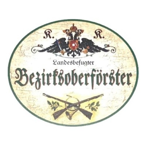 Kuk nostalgie holz schild bezirksförster förster