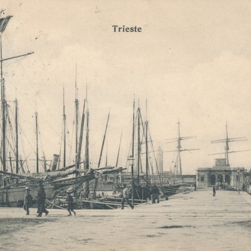 AK aus Trieste - Triest mit Schiffen Hafen Italien Ansichtskarte (18061)