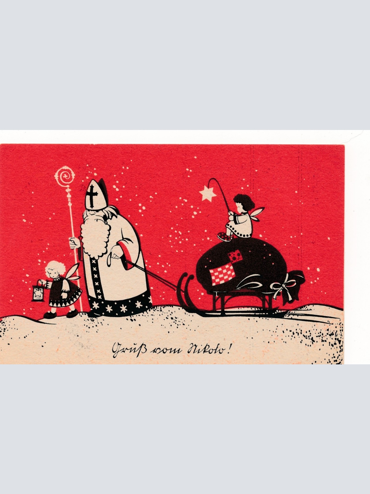 AK gruss vom Nikolaus - Nikolo Ansichtskarte (17301)