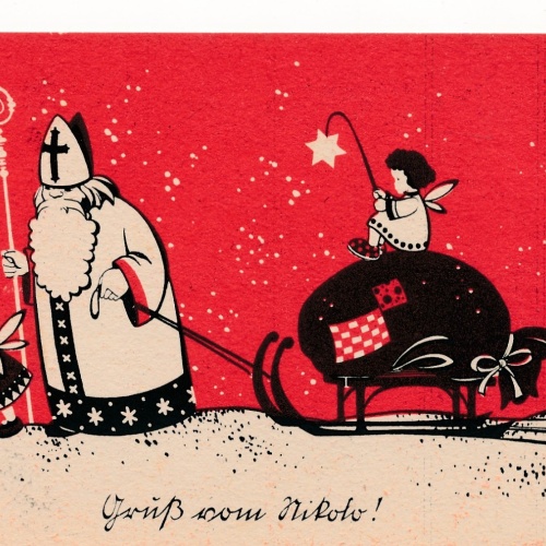 AK gruss vom Nikolaus - Nikolo Ansichtskarte (17301)