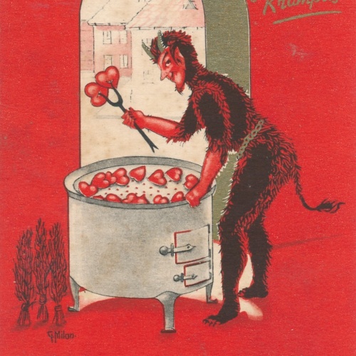 AK gruss vom Krampus Ansichtskarte (17308)