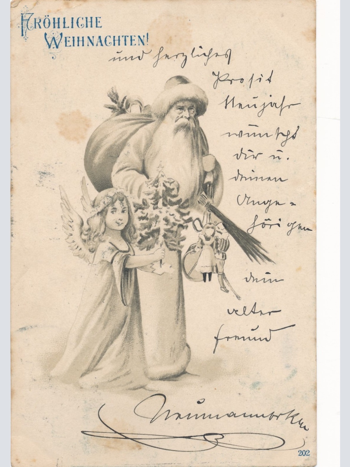 AK gruss vom Nikolaus - Nikolo Ansichtskarte (17303)