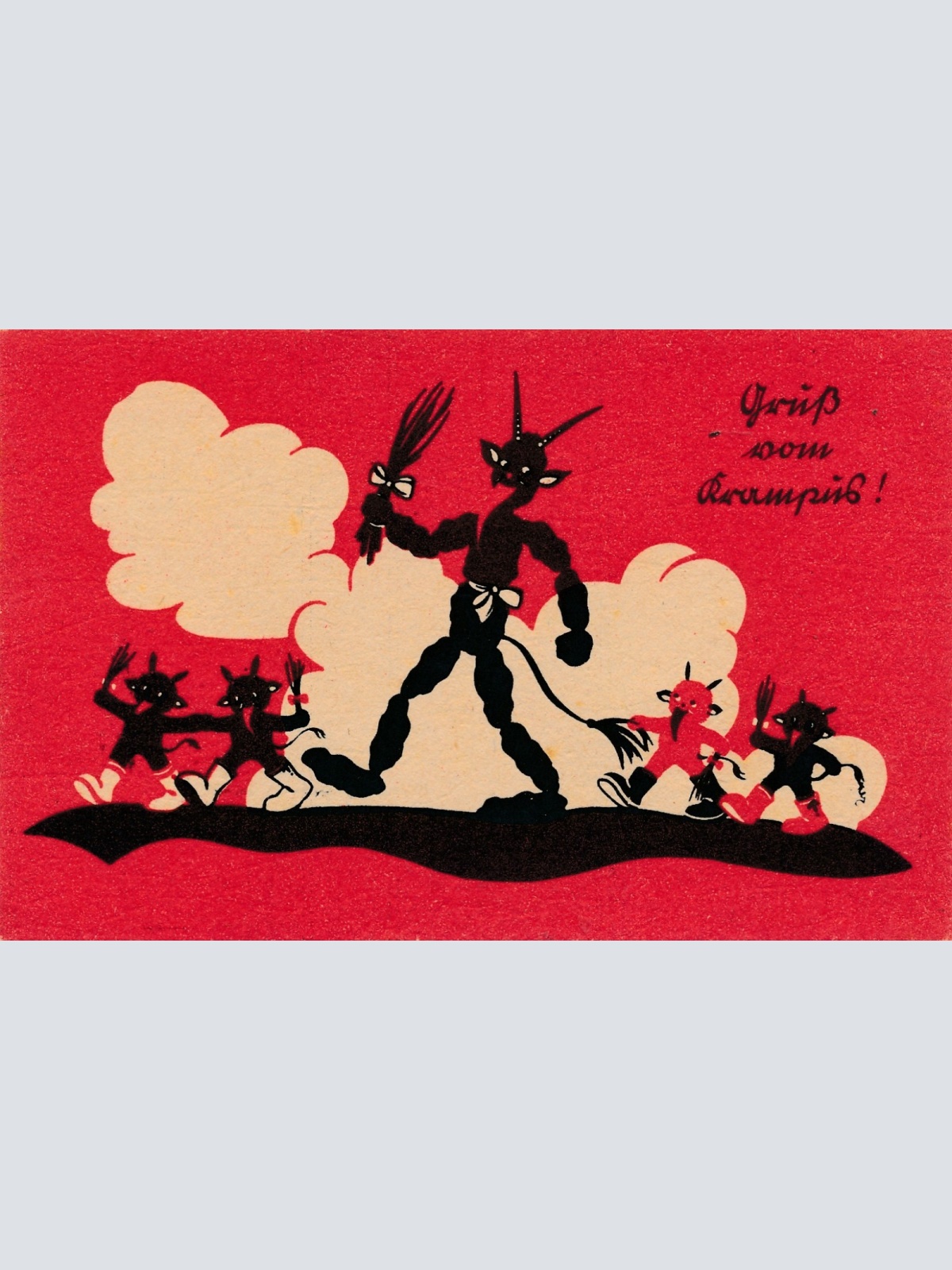 AK gruss vom Krampus Ansichtskarte (17307)