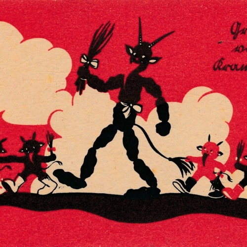 AK gruss vom Krampus Ansichtskarte (17307)