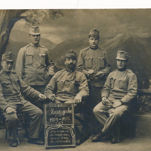 AK Militaria Kriegsjahr 1914 - 1915 mit Soldaten Ansichtskarte (17352)