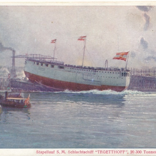 AK Militaria S.M. Schlachtschiff Tegetthoff Ansichtskarte (17351)