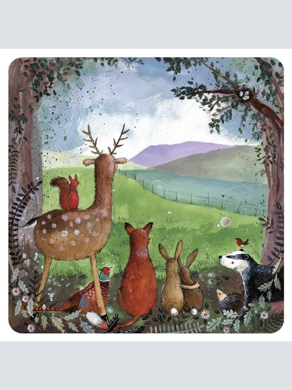 Alex Clark Untersetzer Forest Friends Wald Freunde