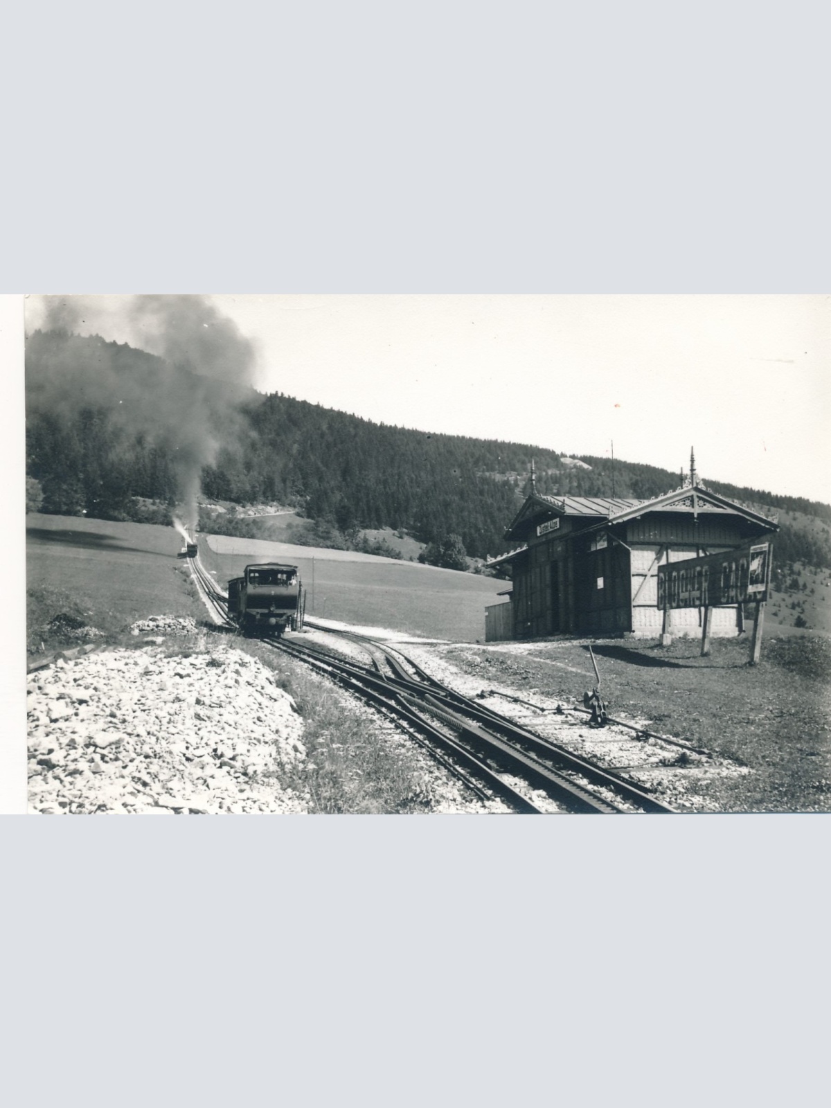 AK vom Gaisberg Station Zistel Alpe mit Eisenbahn Ansichtskarte (18141)