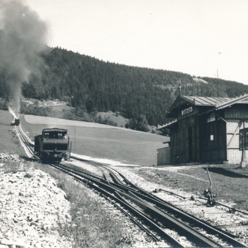 AK vom Gaisberg Station Zistel Alpe mit Eisenbahn Ansichtskarte (18141)
