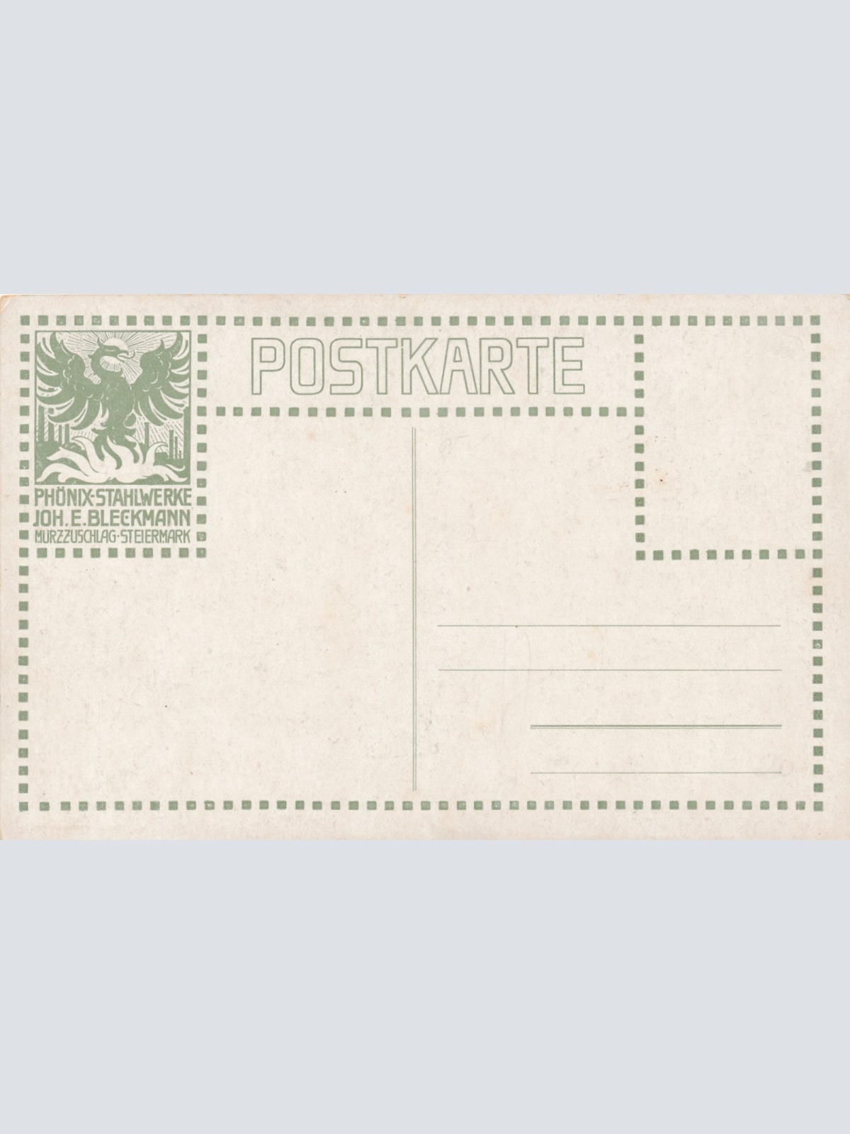 AK Phönix Stahlwerke aus Mürzzuschlag Schneidepresse Ansichtskarte (18072)