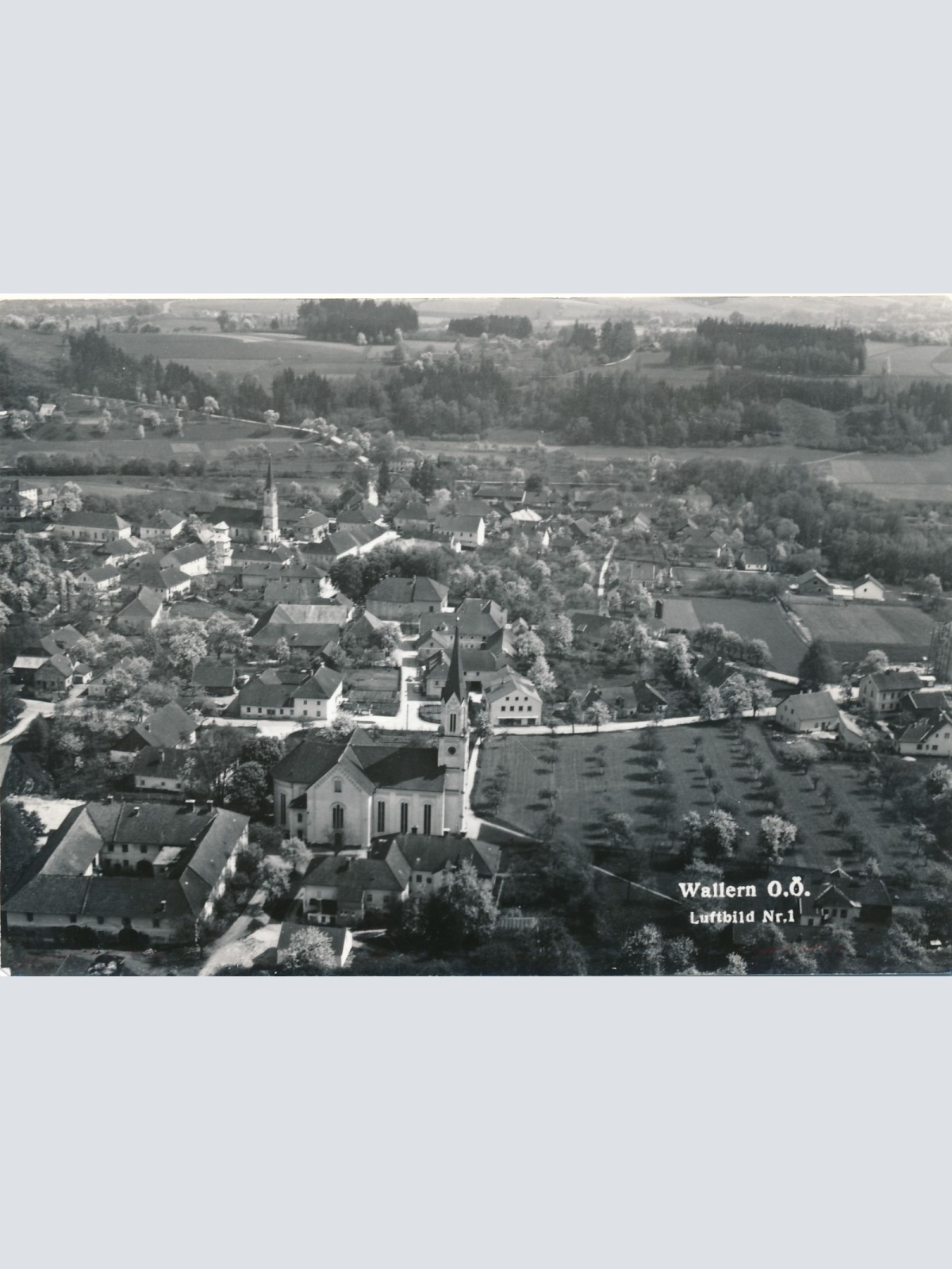 AK Luftbild Nr. 1 Wallern Oberösterreich Ansichtskarte (18189)