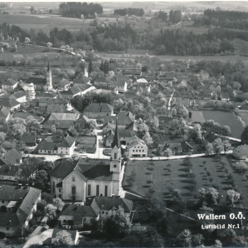 AK Luftbild Nr. 1 Wallern Oberösterreich Ansichtskarte (18189)