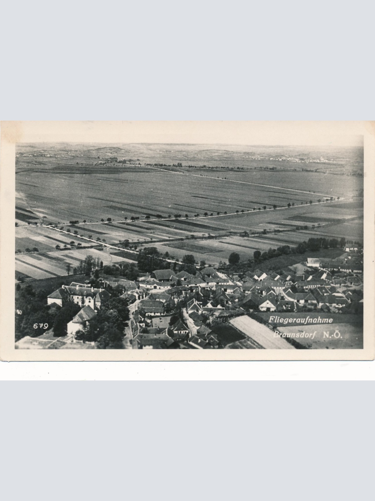 AK Fliegeraufnahme Braunsdorf Niederösterreich Ansichtskarte (18192)