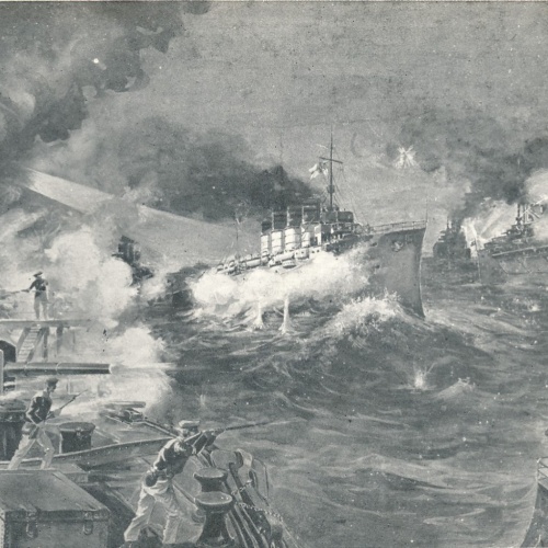 AK durchbruch der Geoben und Breslau Kriegsschiff Ansichtskarte (18124)