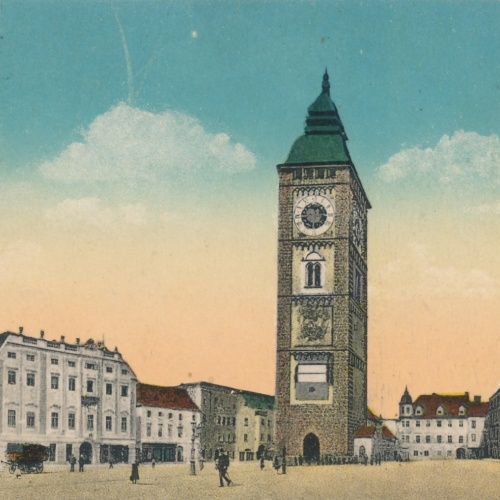 AK aus Enns Stadtplatz Oberösterreich Ansichtskarte (18105)