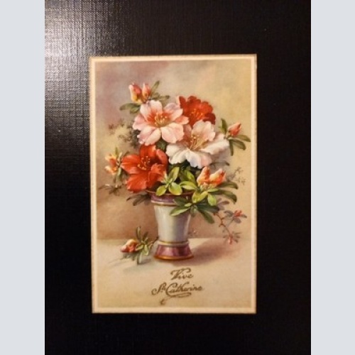 Blumenstrauß Vive S.Catherine Prägekarte 401171 Gr