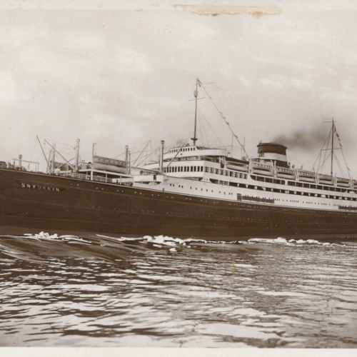 AK vom Dampfer Trieste Motonave Saturnia Ansichtskarte (18167)