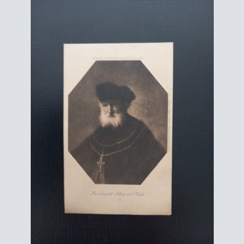 Rembrandt Alter Mit Kette Porträt 20058 Gr