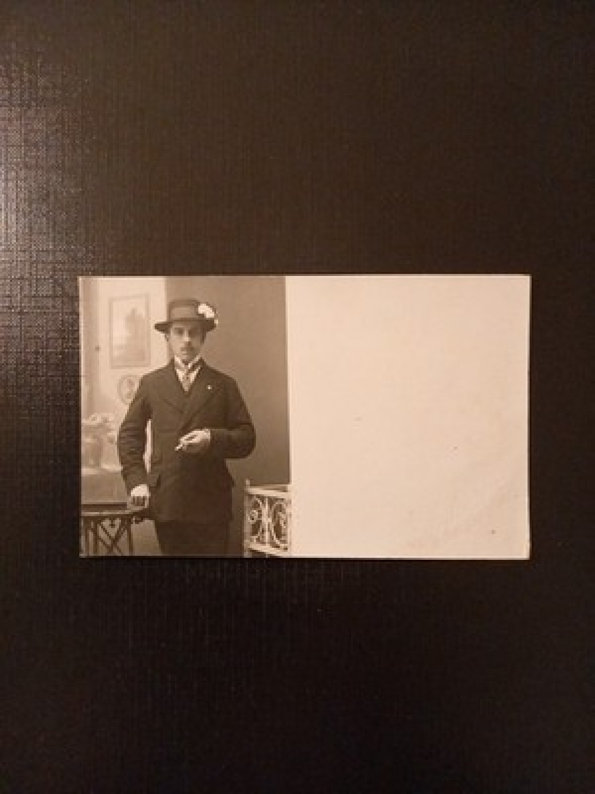 Mann Mit Anzug Hut Zigarette 410780 Gr