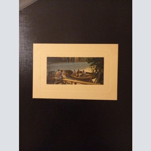 Fünf Männer Am Boot Ufer 180126 Gr