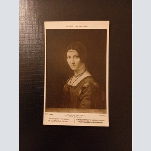 Musee Du Louvre Leonardo De Vinci Porträt Lucrezia Crivelli 400824 Gr